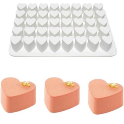 Mini Hearts Mousse Cake Silicone Baking Pan - Cake Tools - Baking Tools & Equipments - Product Detail