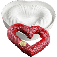 Twisted Heart Mousse Cake Silicone Baking Pan - Cake Tools - Baking Tools & Equipments - Close-up View