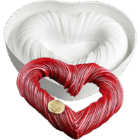Twisted Heart Mousse Cake Silicone Baking Pan - Cake Tools - Baking Tools & Equipments - Close-up View