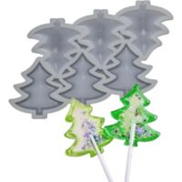 Christmas Tree Lollipop Silicone Mold - Cake Tools - Baking Tools & Equipments - Showing Size