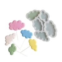 Cloud Shape Lollipop Silicone Mould - Cake Tools - Baking Tools & Equipments - Showing Size
