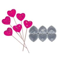 Heart Shape Lollipop Silicone Mould - Cake Tools - Baking Tools & Equipments - Product Detail
