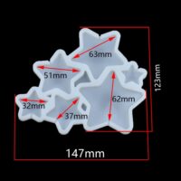Star Shape Lollipop Silicone Mould - Cake Tools - Baking Tools & Equipments - Showing Size