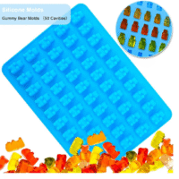 50 Cavity Mini Bear Silicone Mould