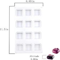 Square Pillow Shape Silicone Baking Pan - Cake Tools - Baking Tools & Equipments - Full View