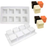 Cube Shape Mousse Cake Silicone Baking Pan - Cake Tools - Baking Tools & Equipments - Full View