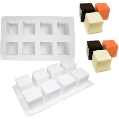 Cube Shape Mousse Cake Silicone Baking Pan - Cake Tools - Baking Tools & Equipments - Full View