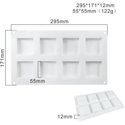Square Shape Mousse Cake Silicone Baking Pan - Cake Tools - Baking Tools & Equipments - On Display