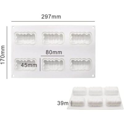 Love Mousse Cake Silicone Baking Pan - Cake Tools - Baking Tools & Equipments - Showing Size