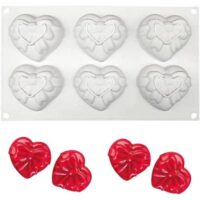 Bowknot Heart Mousse Cake Silicone Baking Pan - Cake Tools - Baking Tools & Equipments - Showing Size