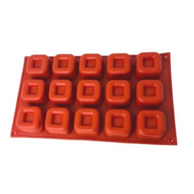 Concave Square Mousse Cake Silicone Baking Pan - Cake Tools - Baking Tools & Equipments - Showing Size