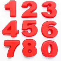 9 Pcs Set Numbers Silicone Baking Pan - Cake Tools - Silicon Baking pan - On Display