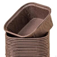 50 Pcs Set Coffee Muffin & Cupcake Square Baking Liner - Cake Tools - Cupcake Supplies - Showing Size