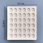 Alphabet Letters Fondant Silicone Mould - Cake Tools - Silicone Moulds - Showing Size