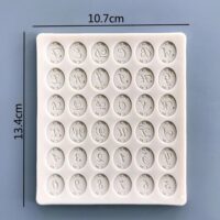 Alphabet Letters Fondant Silicone Mould - Cake Tools - Silicone Moulds - Showing Size