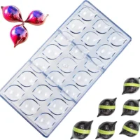 21 Cavity Lemon Polycarbonate Chocolate Mould - Cake Tools - Polycarbonate Moulds - Product Detail