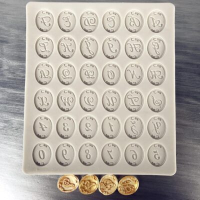 Alphabet Letters Fondant Silicone Mould - Cake Tools - Silicone Moulds - On Display
