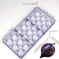 21 Cavity Lemon Polycarbonate Chocolate Mould - Cake Tools - Polycarbonate Moulds - On Display