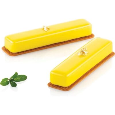 8 Cavity Flat Eclair Mousse Cake Silicone Baking Pan