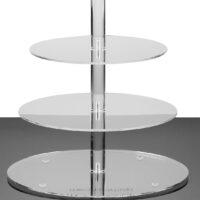4 Tiers Acrylic Round Cupcake Display Stand - Cake Tools - Cupcake Supplies - Close-up View