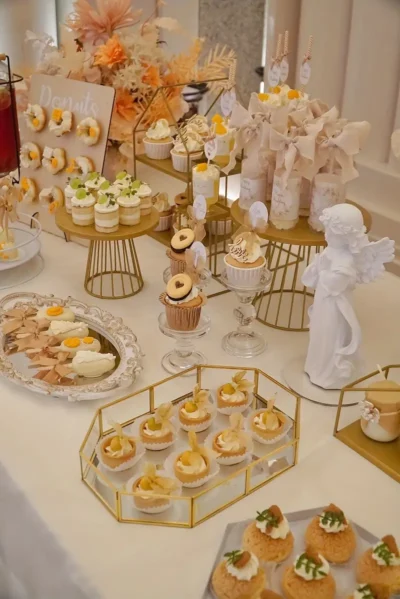 Gold Metal Cake & Cupcake Display Stand 20×20 cm - Cake Tools - Cake Stands - On Display