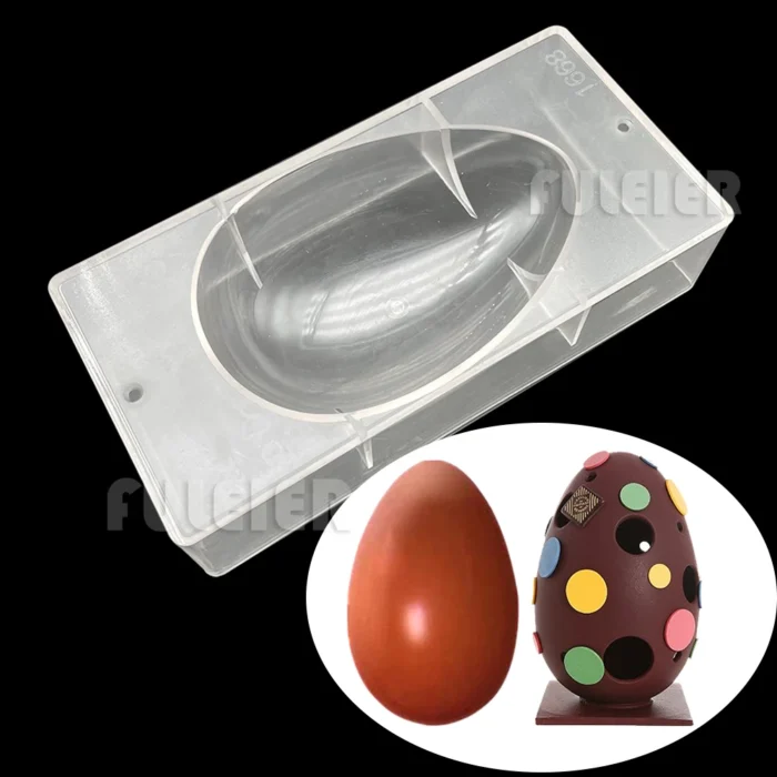 Easter Egg Shape Polycarbonate Chocolate Mould - Cake Tools - Polycarbonate Moulds - Product Detail