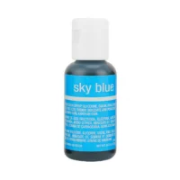 Chefmaster Sky Blue Liqua-Gel Food Coloring 20g - Chefmaster - Water Based Food Coloring - Close-up View