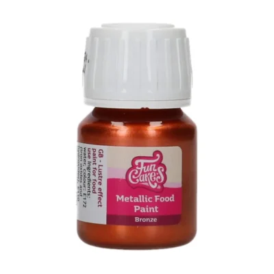 FunCakes Metallic Food Paint Bronze 30ml - FunCakes - Cake Decorating Tools - Close-up View