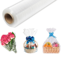Flower & Gift Clear Cellophane Wrapping Roll