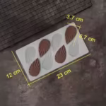 8 Cavity Peel Leaf Chocolate Silicone Mould - Cake Tools - Chocolate Moulds - Close-up View