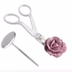 2 Pcs Set Flower Lifter Scissors & Nail - Cake Tools - Christmas - Showing Size