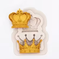 King Queen Crown Fondant Silicone Mould - Cake Tools - Silicone Moulds - Full View