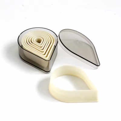 Water Drop Polyglass Cookie Fondant Cutter - Cake Tools - Cookie Cutters - On Display