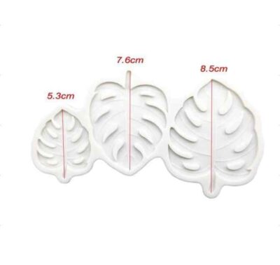 Tropical Monstera  Leaves Silicone Mould - Cake Tools - Silicone Moulds - On Display