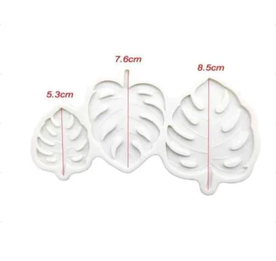 Tropical Monstera  Leaves Silicone Mould - Cake Tools - Silicone Moulds - On Display