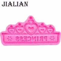 Princess Crown Fondant Silicone Mould - Cake Tools - Silicone Moulds - Showing Size