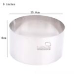 Round Cake & Mousse Ring 15.4cmx8cm Height - Cake Tools - Cake Rings - On Display