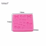 Bow tie Fondant Silicone Mould - Cake Tools - Silicone Moulds - Showing Size
