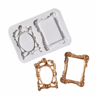 Vintage Mirror Frame Silicone Mould - Cake Tools - Silicone Moulds - Product Detail