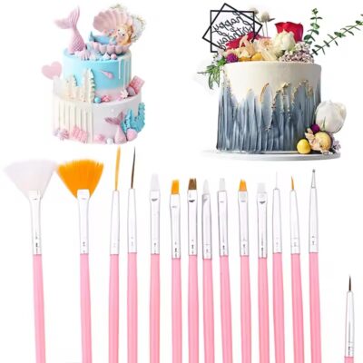 15 Pcs Designing Brush Set - Cake Tools - Cake Decorating Tools - Product Detail