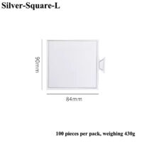 100 Pcs Set Silver Square Mini Cake Board 9×8.4cm - Cake Tools - Cake Boards - On Display