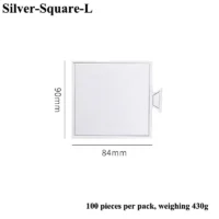 100 Pcs Set Silver Square Mini Cake Board 9×8.4cm - Cake Tools - Cake Boards - On Display