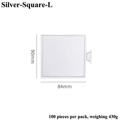 100 Pcs Set Silver Square Mini Cake Board 9×8.4cm - Cake Tools - Cake Boards - On Display