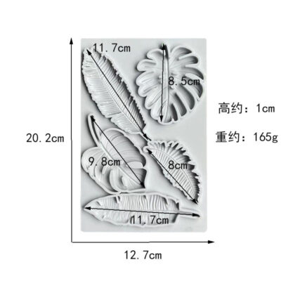 Monstera Leaf Fondant Silicone Mold - Cake Tools - Silicone Moulds - Product Detail