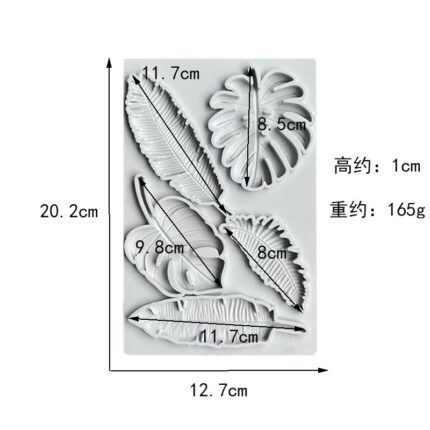 Monstera Leaf Fondant Silicone Mold - Cake Tools - Silicone Moulds - Product Detail