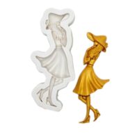 Fashion Girl Fondant Silicone Mould 1 - Cake Tools - Silicone Moulds - Full View