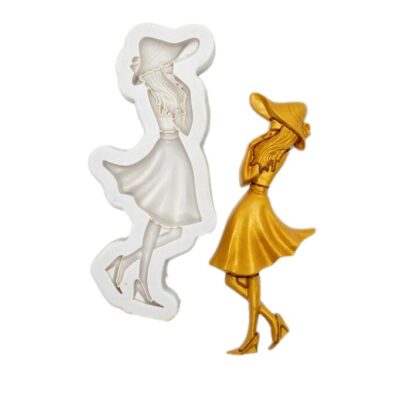 Fashion Girl Fondant Silicone Mould 1 - Cake Tools - Silicone Moulds - Full View