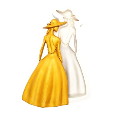 Fashion Girl Fondant Silicone Mould 4 - Cake Tools - Silicone Moulds - Showing Size