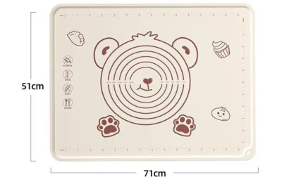 Non-Stick Fondant Rolling Silicone Mat 70x50cm - Cake Tools - Equipments & Tools - Full View