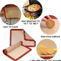 Non-Stick Silicone Baking Mat 30×20 cm - Cake Tools - Baking matt - Product Detail